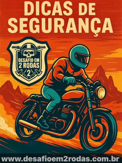 🏍️⚠️ ANTES DE ACELERAR, ACELERE A SUA SEGURANÇA! ⚠️🏍️ 

No Desafio em 2 Rodas, a aventura é importante, mas voltar para casa em segurança é ainda mais! 🙌❤️ 

Antes de cada saída, faça uma revisão rápida: 

✅ Use sempre os equipamentos de proteção. ✅ Confira freios, pneus, luzes e combustível. ✅ Mantenha o foco na pilotagem. ✅ Fique atento às condições do tempo. 🌧️☀️ ✅ Respeite os limites e as regras de trânsito. 🚦 ✅ Pratique a direção defensiva. ✅ Nunca esqueça: alguém espera pela sua volta. ❤️🏠 

A verdadeira coragem não está em correr riscos desnecessários, mas em pilotar com responsabilidade e consciência. 🏍️💨 

Todo DESAFIO fica ainda melhor quando a aventura termina com segurança, boas histórias para contar e a certeza de que a próxima trilha já está te esperando. 🔥🤘 

🏁 No trânsito e nas trilhas, escolha a vida. Você é o piloto da sua história! 

#desafioem2rodas #desafio #segurançaemprimeirolugar #pilotagemsegura #motociclismo
